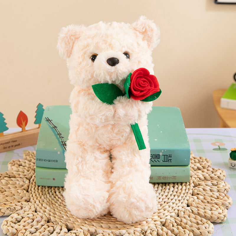 Holding Flower Bear Love Bear Plush Toy