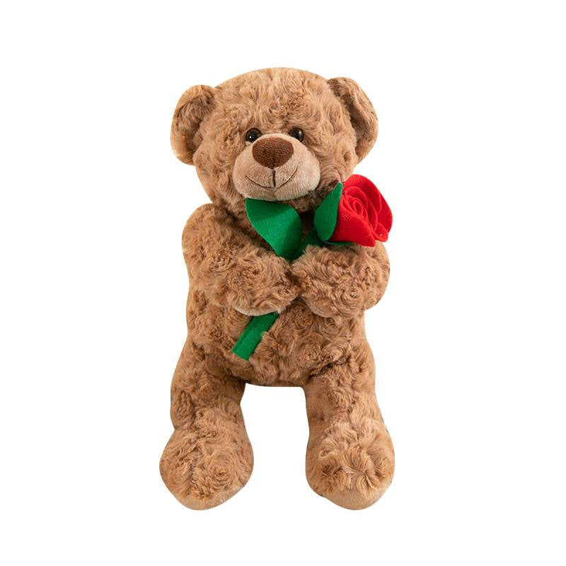Holding Flower Bear Love Bear Plush Toy