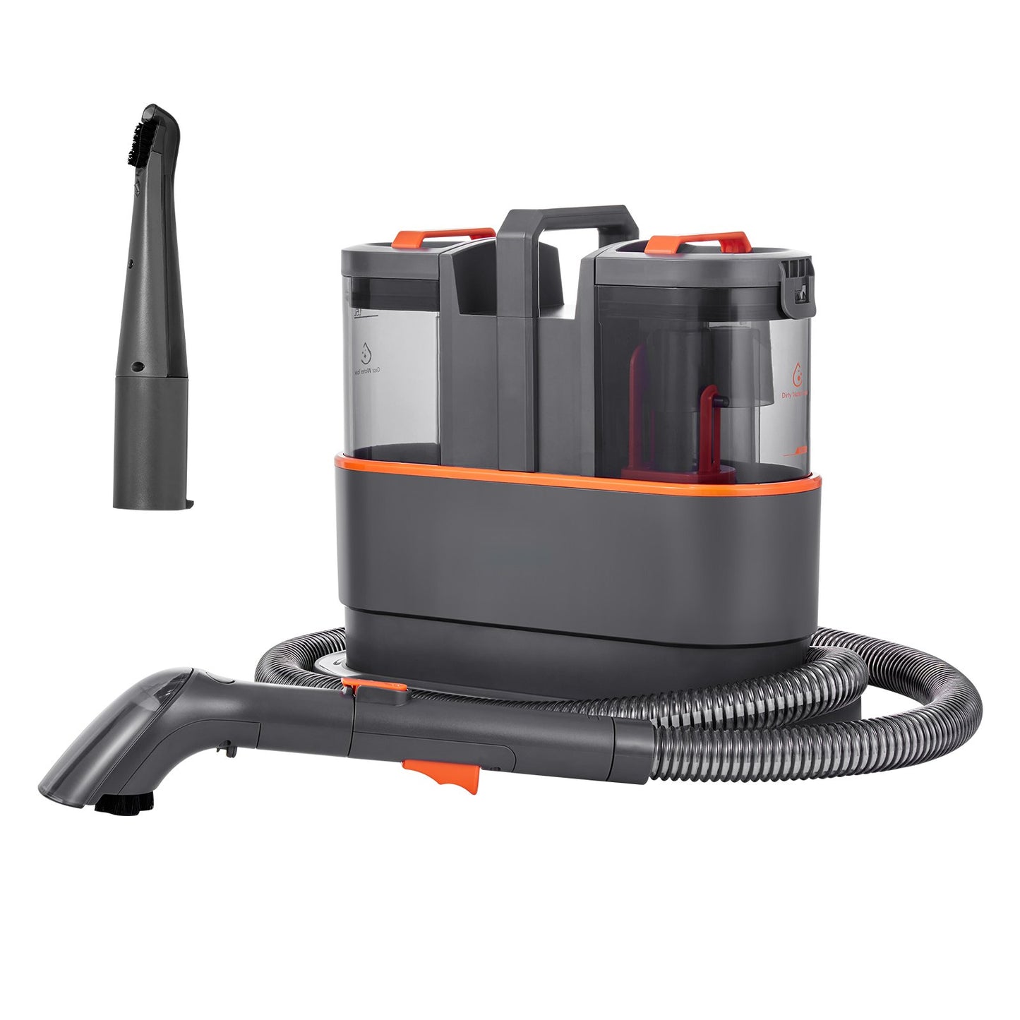 Portable Carpet Cleaner Machine Dual-Water Tank 11.5Kpa Upholstery Cleaner